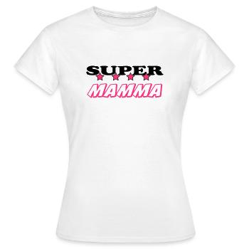 Super mamma - Frauen T-Shirt - Weiß - Vorne - AI Model Female 172 dark (172cm)