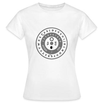 Ouija-Brett auf Englisch - Frauen T-Shirt - Weiß - Vorne - AI Model Female 172 dark (172cm)