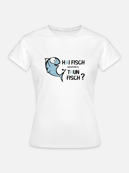 Haifisch Thunfisch - Frauen T-Shirt - Weiß