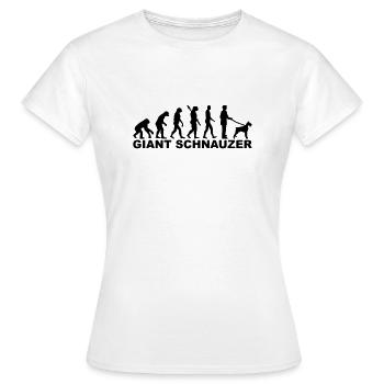 schnauzer géant - T-shirt Femme - blanc - Devant - AI Model Female 172 dark (172cm)