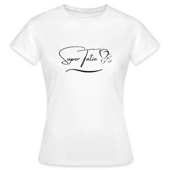 Super Tatie Idée Cadeau Super Tata - T-shirt Femme - blanc - Devant - AI Model Female 172 dark (172cm)