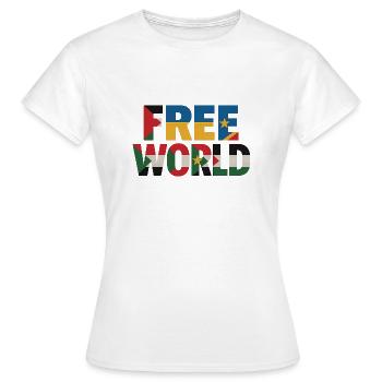 Freeworld - T-shirt Femme - blanc - Devant - AI Model Female 172 dark (172cm)
