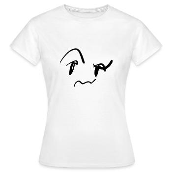 form line - Women's T-Shirt - white - Front - AI Model Female 172 dark (172cm)