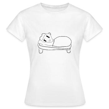 sommeil sommeil - T-shirt Femme - blanc - Devant - AI Model Female 172 dark (172cm)