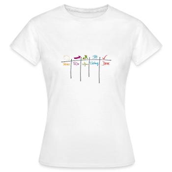 Kanban Board Agility Geschenk Prozess - Frauen T-Shirt - Weiß - Vorne - AI Model Female 172 dark (172cm)