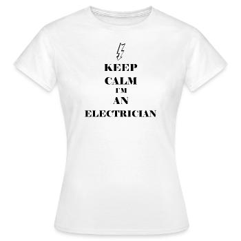 Électricien électricien électricien cadeau - T-shirt Femme - blanc - Devant - AI Model Female 172 dark (172cm)