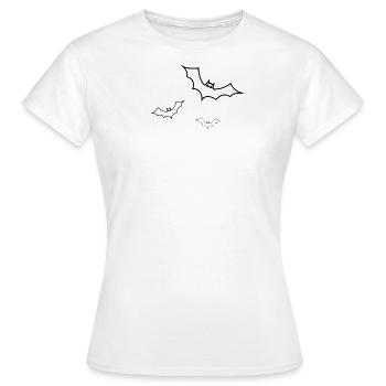 Chauve-souris - Chauves-souris - T-shirt Femme - blanc - Devant - AI Model Female 172 dark (172cm)