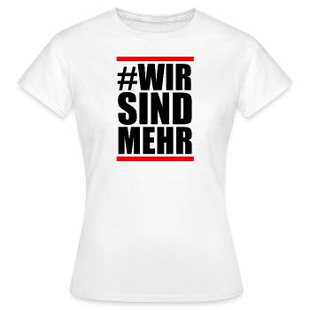 Nous sommes plus contre les nazis - T-shirt Femme - blanc - Devant - AI Model Female 172 dark (172cm)