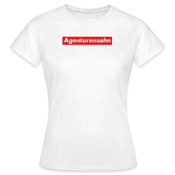Cadeau d'agence de publicité d'agence de publicité - T-shirt Femme - blanc - Devant - AI Model Female 172 dark (172cm)
