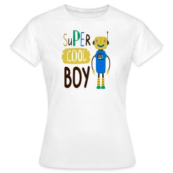 Roboter Junge - Frauen T-Shirt - Weiß - Vorne - AI Model Female 172 dark (172cm)