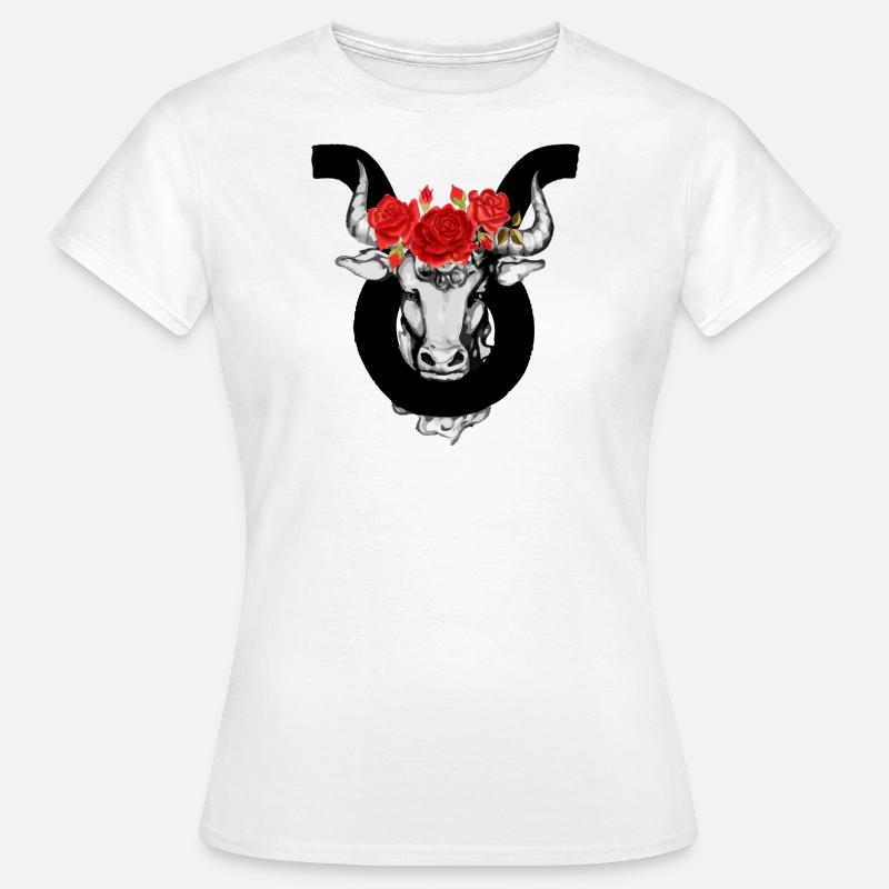 Toro acquerello - Maglietta da donna - bianco