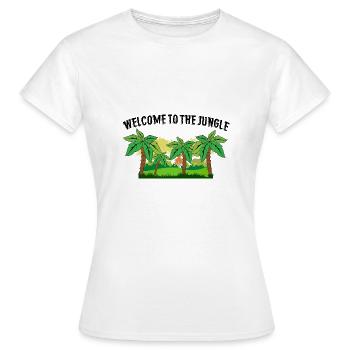 Bienvenue dans la jungle - T-shirt Femme - blanc - Devant - AI Model Female 172 dark (172cm)