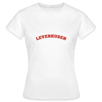Leverkusen - Frauen T-Shirt - Weiß - Vorne - AI Model Female 172 dark (172cm)