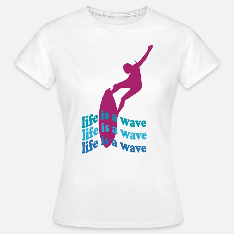 wave - Frauen T-Shirt - Weiß