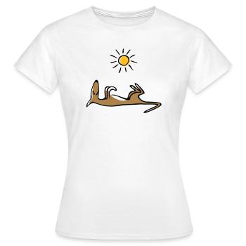 Sonnenschläfer - Frauen T-Shirt - Weiß - Vorne - AI Model Female 172 dark (172cm)