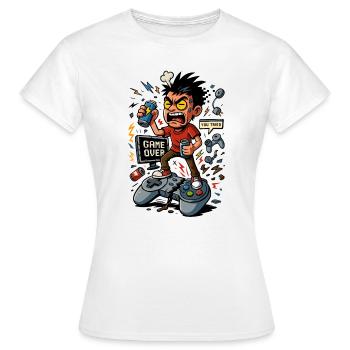 Brainexe has crashed – ILLUSTRATION - Frauen T-Shirt - Weiß - Vorne - AI Model Female 172 dark (172cm)