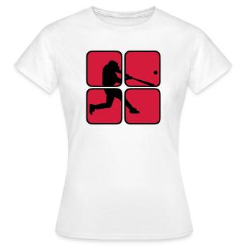 Baseball 2 - Frauen T-Shirt - Weiß - Vorne - AI Model Female 172 dark (172cm)