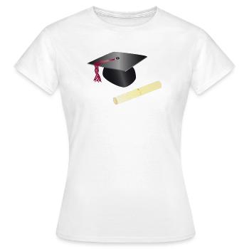 graduation - T-shirt Femme - blanc - Devant - AI Model Female 172 dark (172cm)