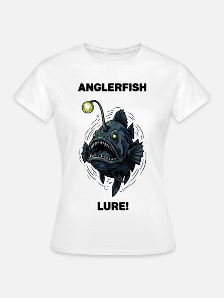 Abyssal-Seeteufel, Köder-Angler - Frauen T-Shirt - Weiß