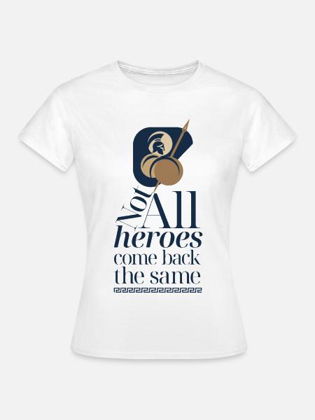Mythologischer spartanischer Krieger. - Frauen T-Shirt - Weiß