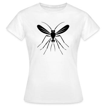 Moustique - T-shirt Femme - blanc - Devant - AI Model Female 172 dark (172cm)