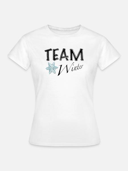 Team Winter einmalig einzigartig. - Frauen T-Shirt - Weiß