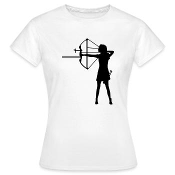 single lady compound - Women's T-Shirt - white - Front - AI Model Female 172 dark (172cm)