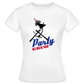 apres_ski_party_crew_3c - Frauen T-Shirt - Weiß - Vorne - AI Model Female 172 dark (172cm)