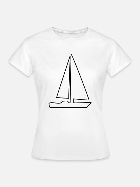 segelboot - Frauen T-Shirt - Weiß