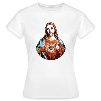 Ton Jésus-Christ * Jésus Christ Superstar - T-shirt Femme - blanc - Devant - AI Model Female 172 dark (172cm)