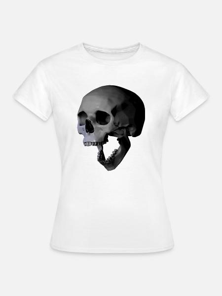 Totenschädel - Frauen T-Shirt - Weiß