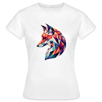 Fox vector - Women's T-Shirt - white - Front - AI Model Female 172 dark (172cm)