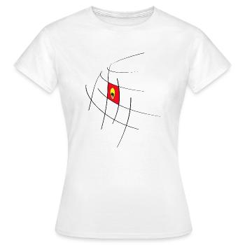 graphic - Frauen T-Shirt - Weiß - Vorne - AI Model Female 172 dark (172cm)