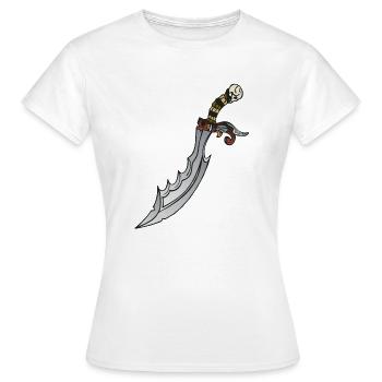 dagger knife 90 W - Women's T-Shirt - white - Front - AI Model Female 172 dark (172cm)