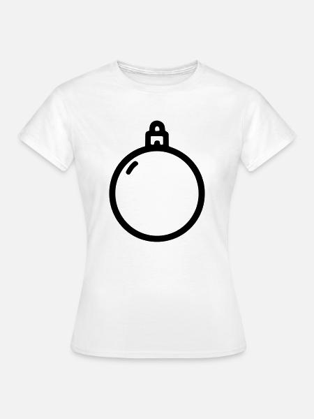 Weihnachtskugel - Frauen T-Shirt - Weiß