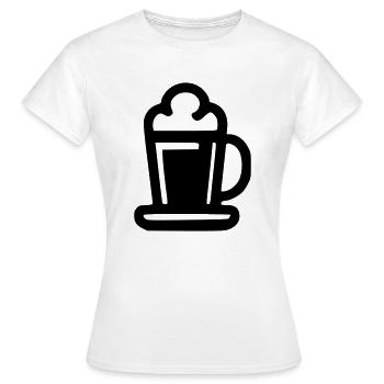 Choppe Bière - T-shirt Femme - blanc - Devant - AI Model Female 172 dark (172cm)