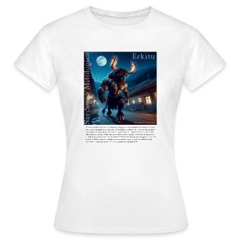 Sardaigne Mythologique Boe01a - T-shirt Femme - blanc - Devant - AI Model Female 172 dark (172cm)