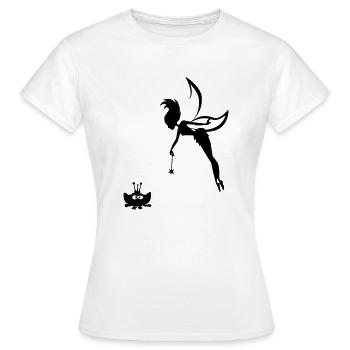 un souhait gratuitement - T-shirt Femme - blanc - Devant - AI Model Female 172 dark (172cm)