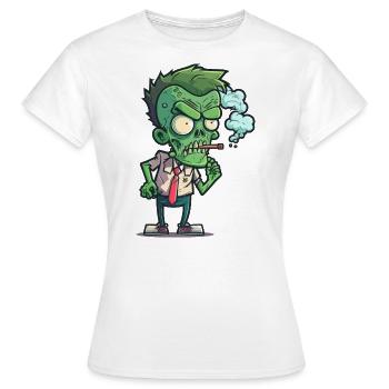 Nicotine de morts-vivants - T-shirt Femme - blanc - Devant - AI Model Female 172 dark (172cm)
