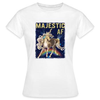 AF MAJESTIQUE - T-shirt Femme - blanc - Devant - AI Model Female 172 dark (172cm)
