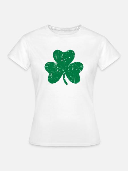 Kleeblatt - Frauen T-Shirt - Weiß