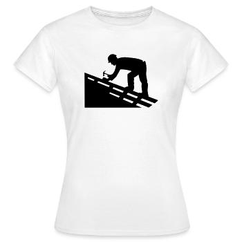 Couvreur - T-shirt Femme - blanc - Devant - AI Model Female 172 dark (172cm)