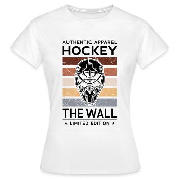 Hockey le mur - T-shirt Femme - blanc - Devant - AI Model Female 172 dark (172cm)