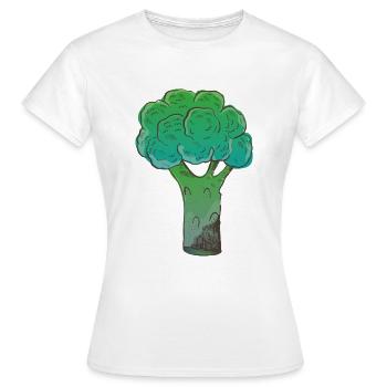 Brokkoli - Frauen T-Shirt - Weiß - Vorne - AI Model Female 172 dark (172cm)