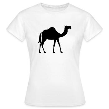 Chameau - T-shirt Femme - blanc - Devant - AI Model Female 172 dark (172cm)