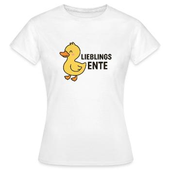 Canard préféré - T-shirt Femme - blanc - Devant - AI Model Female 172 dark (172cm)
