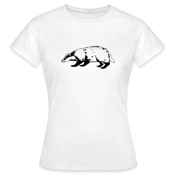 Dachs - Frauen T-Shirt - Weiß - Vorne - AI Model Female 172 dark (172cm)