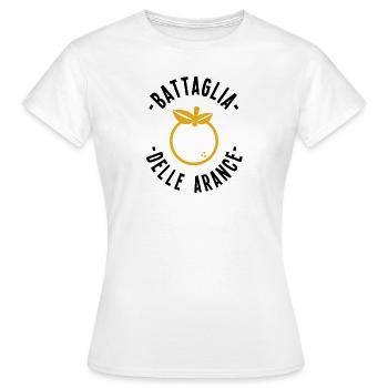 Ivrea Orangen Schlacht Kampf Karneval Italien - Frauen T-Shirt - Weiß - Vorne - AI Model Female 172 dark (172cm)