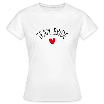 Équipe Bride - T-shirt Femme - blanc - Devant - AI Model Female 172 dark (172cm)