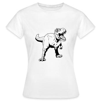 Tyrannosaurus Rex - Frauen T-Shirt - Weiß - Vorne - AI Model Female 172 dark (172cm)